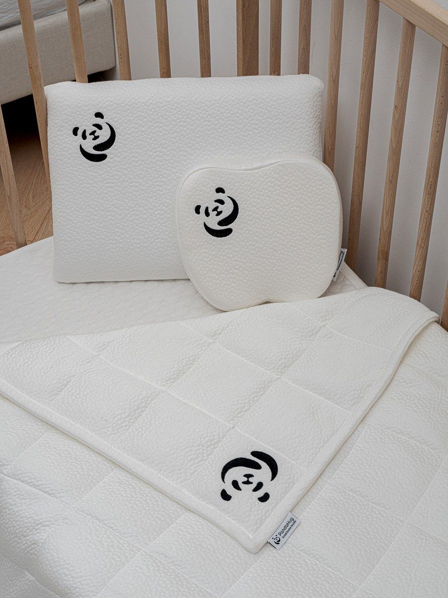 снимок Детская подушка с эффектом памяти прямая PandaHug - KIDS 40*30*5 от магазина BIO-TEXTILES ОПТ