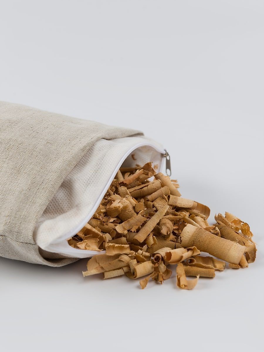 снимок Подушка-валик "Кедровая магия" с кедровой стружкой от магазина BIO-TEXTILES ОПТ
