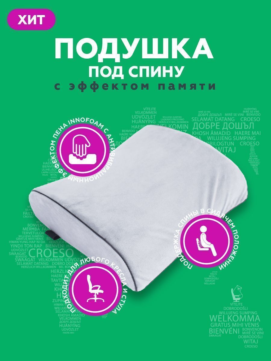 снимок Автомобильная подушка для поясницы "INNOFOAM BACKLUX NEO" от магазина BIO-TEXTILES ОПТ