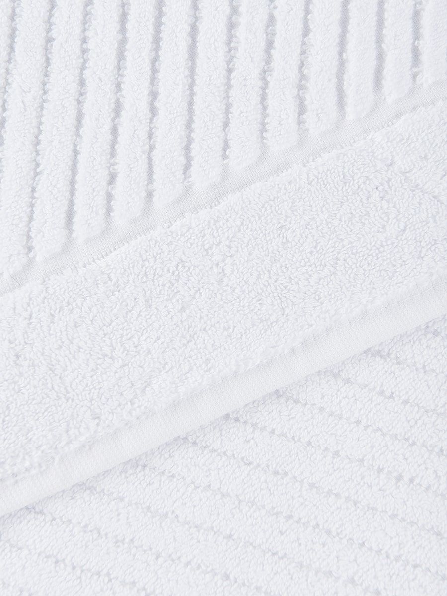снимок Полотенце махровое для ног, белое Ринг от магазина BIO-TEXTILES ОПТ