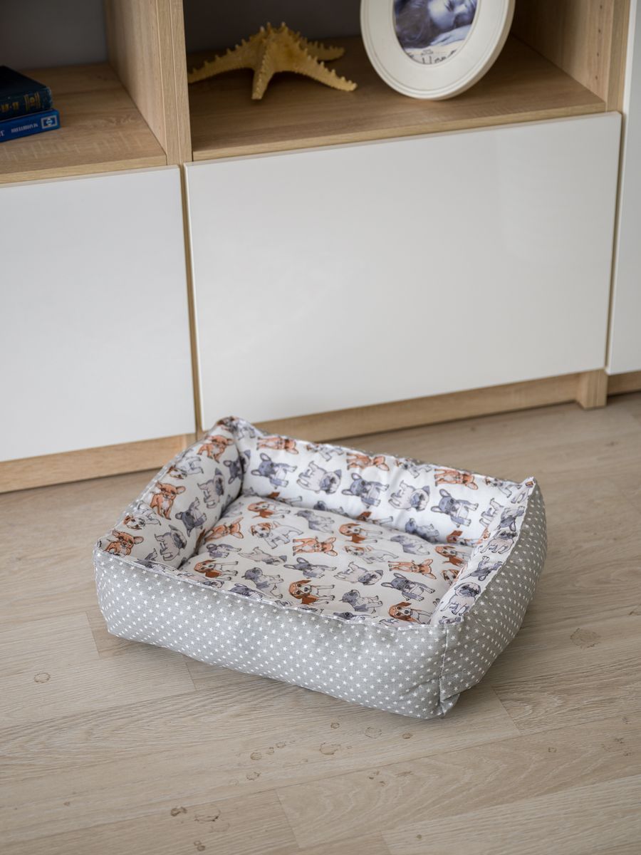 снимок Лежак для кошек и собак "собачки" от магазина BIO-TEXTILES ОПТ